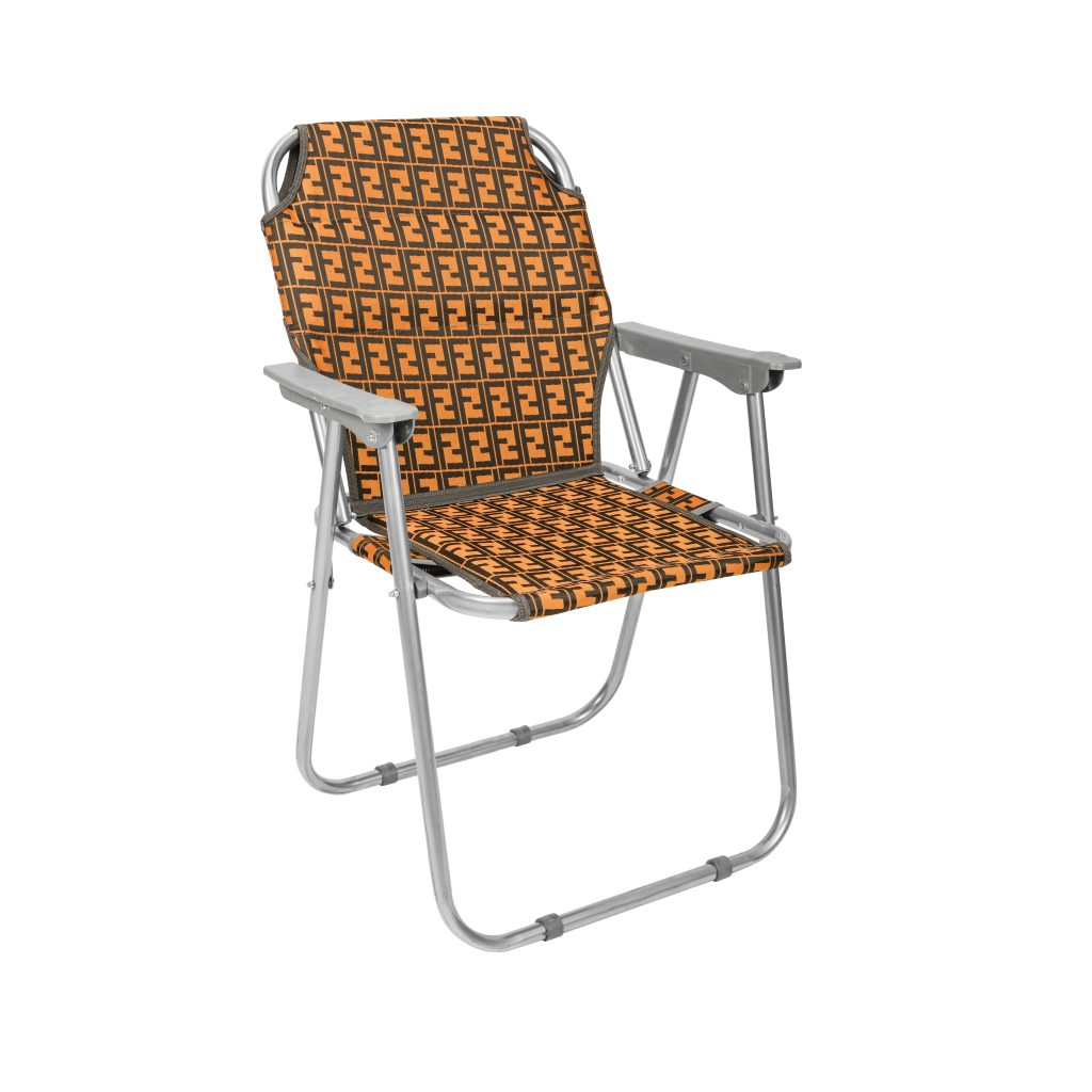 Patterned beach chair